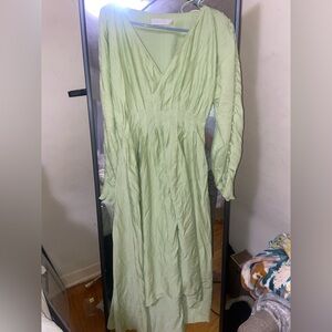 Jonathan Simkhai Light Green Long Sleeve Dress BRAND NEW!!!